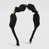 Pearl Hairbands Satin Hair Hoop for Women