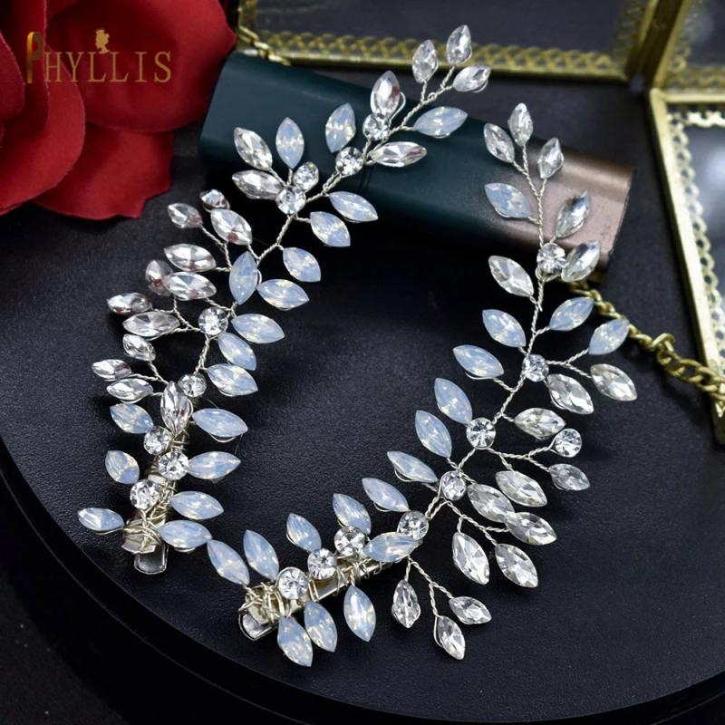 Bridal Hair Clips Rhinestone Headband Wedding Tiara Hairpin