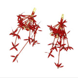 Vintage Red Flower Hair Clip for Women - Wedding Hair Headband Jewelry