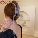 Vintage Metal Tassel Hair Claw for Women