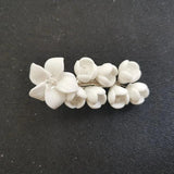 Alloy Ceramic Flower Hair Clip Barrettes Hairgrips Bridal Wedding Hair Accessory