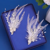 Feather Hair Clip Bridal Hair Accessories Clip Hair Jewelry Feather Decoration