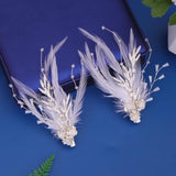 Feather Hair Clip Bridal Hair Accessories Clip Hair Jewelry Feather Decoration
