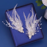 Feather Hair Clip Bridal Hair Accessories Clip Hair Jewelry Feather Decoration