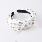 Baroque Fabric Knotted Headband Colored Ladies Hair