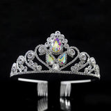 Crystal Tiara Crown Wedding Hair Accessory Rhinestone Women Pageant