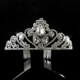 Crystal Tiara Crown Wedding Hair Accessory Rhinestone Women Pageant