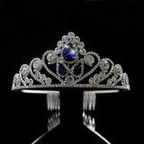 Crystal Tiara Crown Wedding Hair Accessory Rhinestone Women Pageant