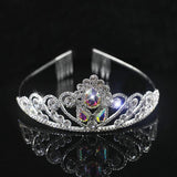 Crystal Tiara Crown Wedding Hair Accessory Rhinestone Women Pageant
