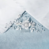 Flower Headpiece Floral Wedding Haircomb Alloy Hair Comb