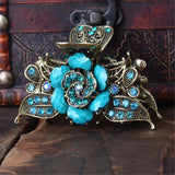 Vintage Flower Hair Claw Wedding Hairpin