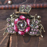 Vintage Flower Hair Claw Wedding Hairpin