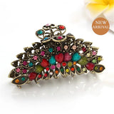 Vintage Flower Hair Claw Wedding Hairpin