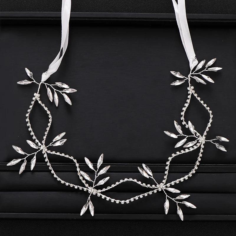 Crystal Rhinestone Wedding Hair Vine Band Headband Tiara
