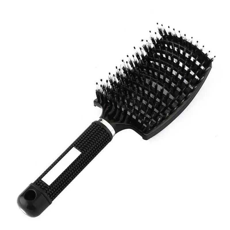 Scalp Massage Comb Hairbrush Bristle&Nylon Wet Curly Hair Brush