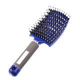 Scalp Massage Comb Hairbrush Bristle&Nylon Wet Curly Hair Brush