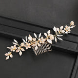 Rhinestone Flower Hair Comb Hair Accessories for Women