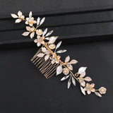 Rhinestone Flower Hair Comb Hair Accessories for Women