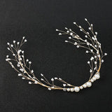 Beaded Pearl Headband for Bride Wedding Hair Decoration