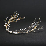 Beaded Pearl Headband for Bride Wedding Hair Decoration