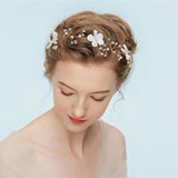 Bridal Headband Rhinestones Crystal Pearls Wedding Hair Accessory