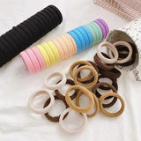 20pcs Girls Solid Big Rubber Band Ponytail Holder Gum Headwear