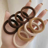 20pcs Girls Solid Big Rubber Band Ponytail Holder Gum Headwear