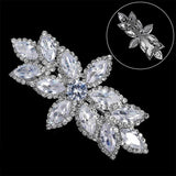 Leaf Rhinestone Barrette Hair Clip Wedding Accessories