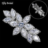 Leaf Rhinestone Barrette Hair Clip Wedding Accessories