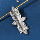 Leaf Rhinestone Barrette Hair Clip Wedding Accessories