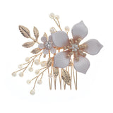 Flower Pearl Hair Combs for Women Bridal Wedding Hair Accessories