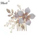 Flower Pearl Hair Combs for Women Bridal Wedding Hair Accessories