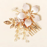 Flower Pearl Hair Combs for Women Bridal Wedding Hair Accessories