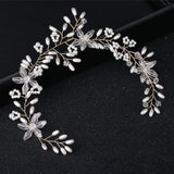 Crystal Rhinestones Bridal Headband Wedding Hair Vine