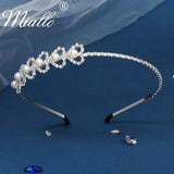 Rhinestone Heart Headbands Pearl Hairband Hair Jewelry