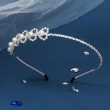 Rhinestone Heart Headbands Pearl Hairband Hair Jewelry