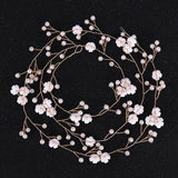 Silver Tiara Hair Jewelry Flower Pearl Bride Headbands Bridal Wedding Hair Acces