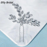 Rhinestone Flower Hair Forks Wedding Hair Accessories
