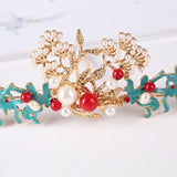 Chinese Hanfu Hair Crown Tassel Antique Jewelry