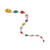 Colorful Drop Crystal Tassel Hair Comb for Women