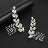 Alloy Crystal Rhinestones Pearls Bridal Hair Comb