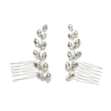 Alloy Crystal Rhinestones Pearls Bridal Hair Comb