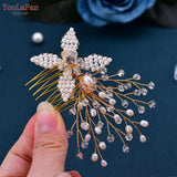 Crystal Beaded Hair Comb for Bridal Wedding Headpierce