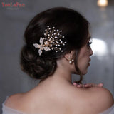 Crystal Beaded Hair Comb for Bridal Wedding Headpierce