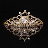 Bridal Heart Glass Crystal Crown Tiara Girls Birthday Party Crown