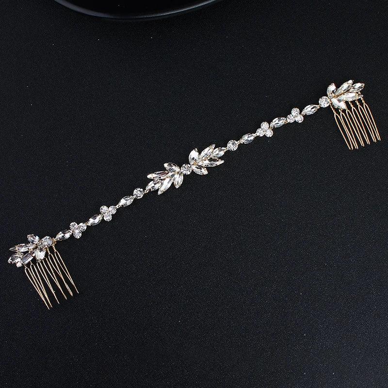 Crystal Headbands for Women Hair Combs Bridal Hair Jewelry Bride Headpiece