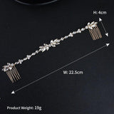 Crystal Headbands for Women Hair Combs Bridal Hair Jewelry Bride Headpiece