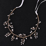 Pearl Wedding Headband Crystal Prom Bride Hair Band Rhinestone Bridal Head Piece