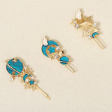 3pcs Star Moon Hair Clips Women Girls Hair Pins Headpiece Party Hairpins Jewelry