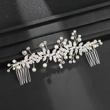 Golden Leaf Bridal Hair Comb Wedding Accessories